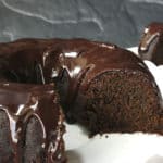 chocolate beer cake with ganache