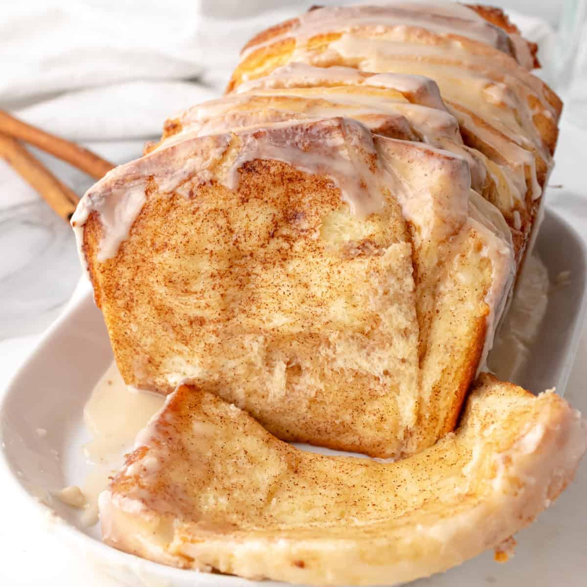 Pull apart bread loaf