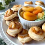 Apricot pastry bites.