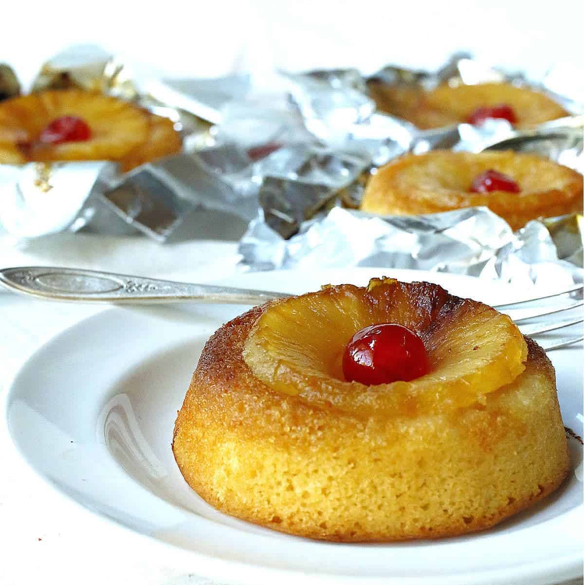 grilled pineapple upside down cake