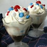 Patriotic ice cream sundase.