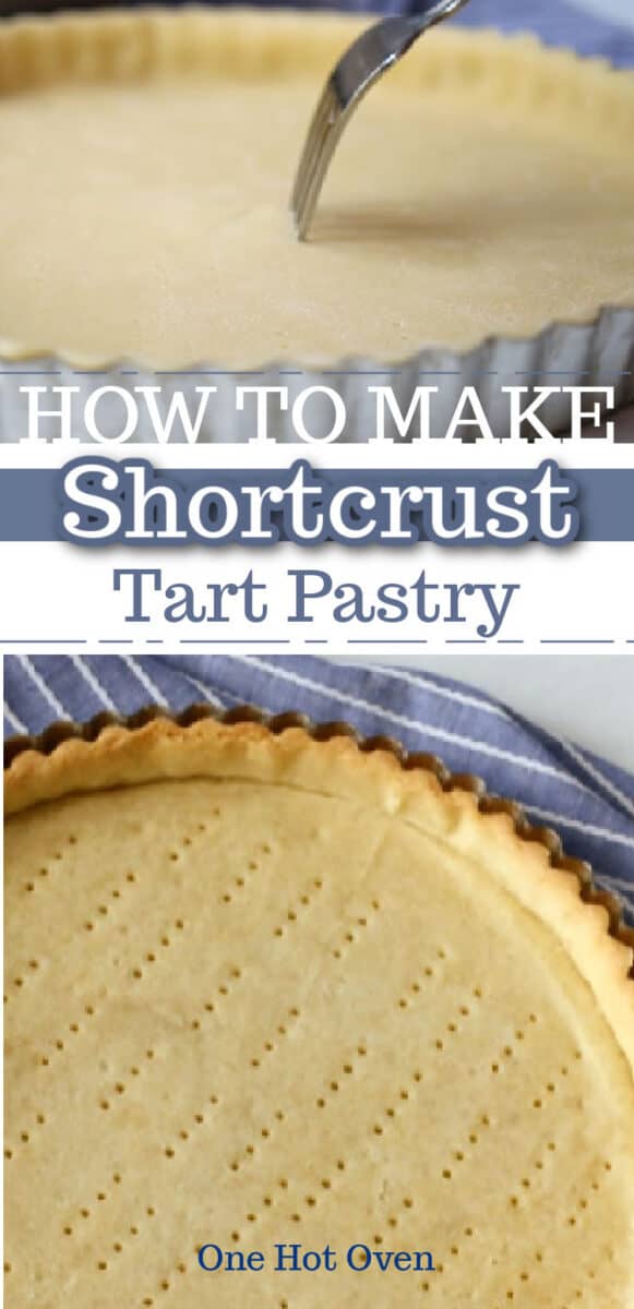 A pin for a shortcrust tart dough