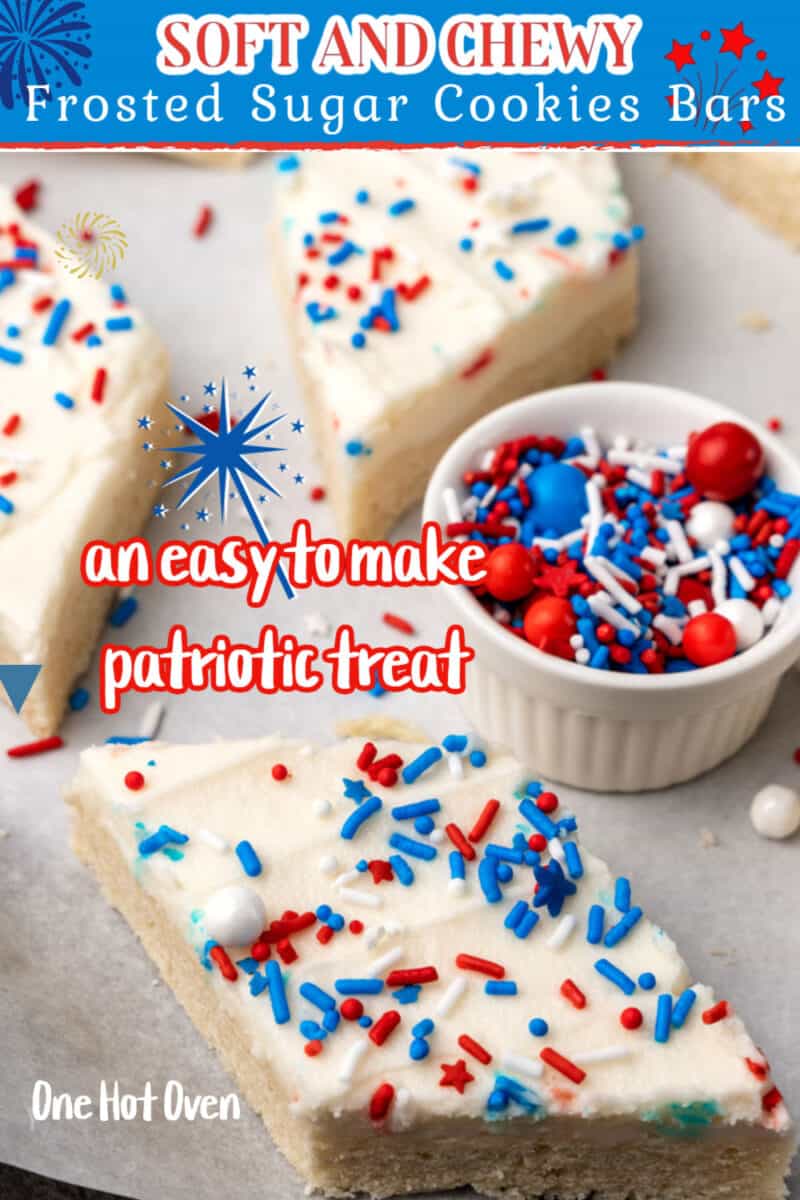 Pinterest pin with text layover for cookies.