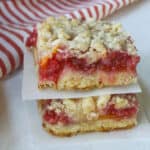 Peach crumble cobbler.