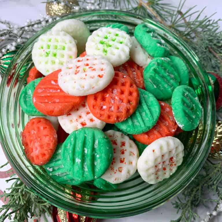 Cream cheese Christmas mints.