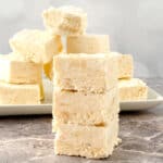 White chocolate fudge.