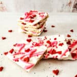 White chocolate covered saltine cracker candy.