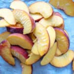 Frozen peaches.